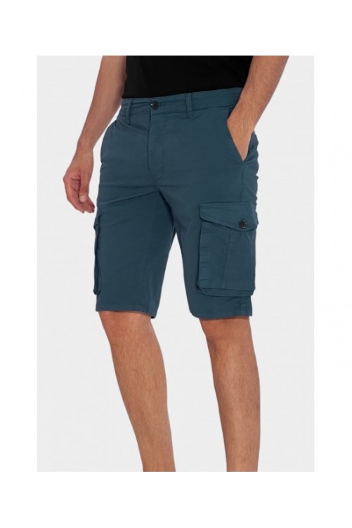 Ανδρική cargo βερμούδα FABIAN CARGO 3GUYS LIGHT BLUE