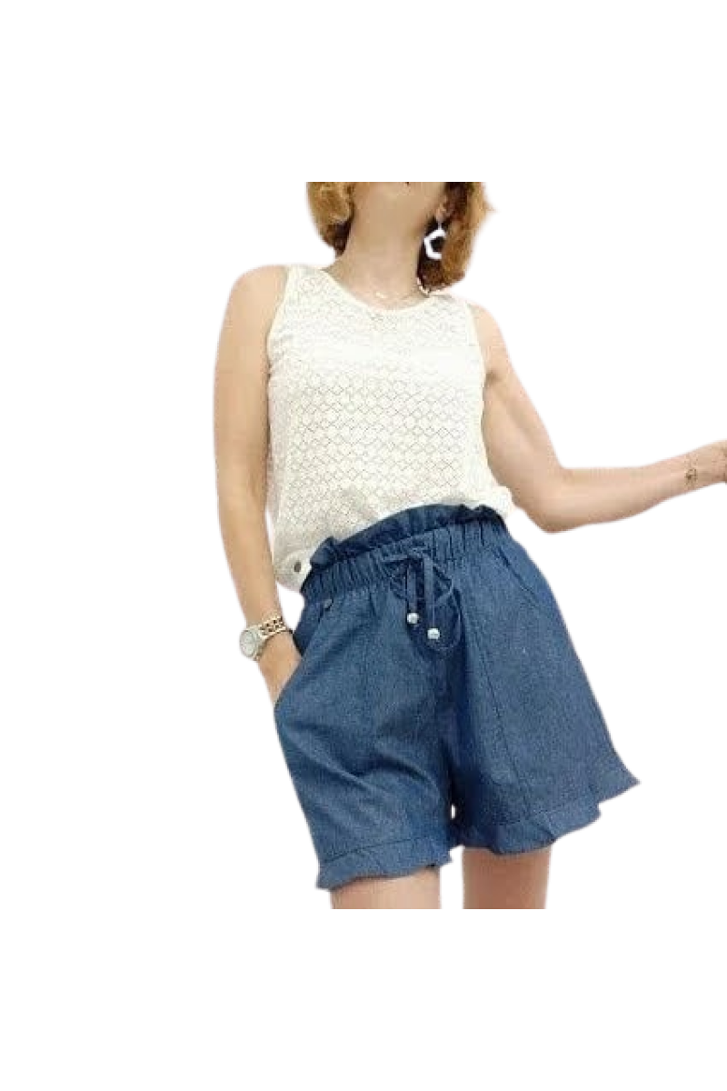 ΓΥΝΑΙΚΕΙΟ ΣΟΡΤΣ HYPE 100% BAMBAKI ΜΠΛΕ