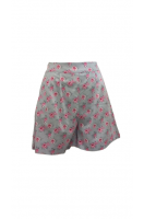 Γυναικείο σορτς HYPE ΓΚΡΙ  με ρομαντικό floral print