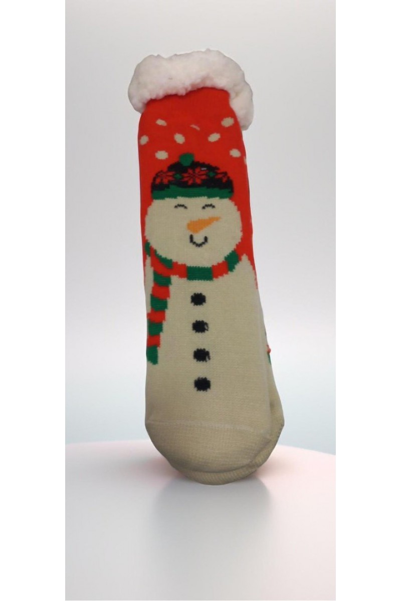 kid's festive slippers socks