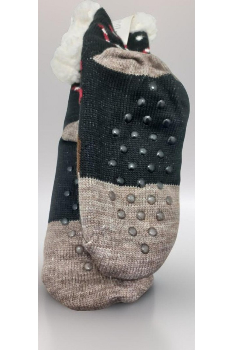 kid's festive slippers socks