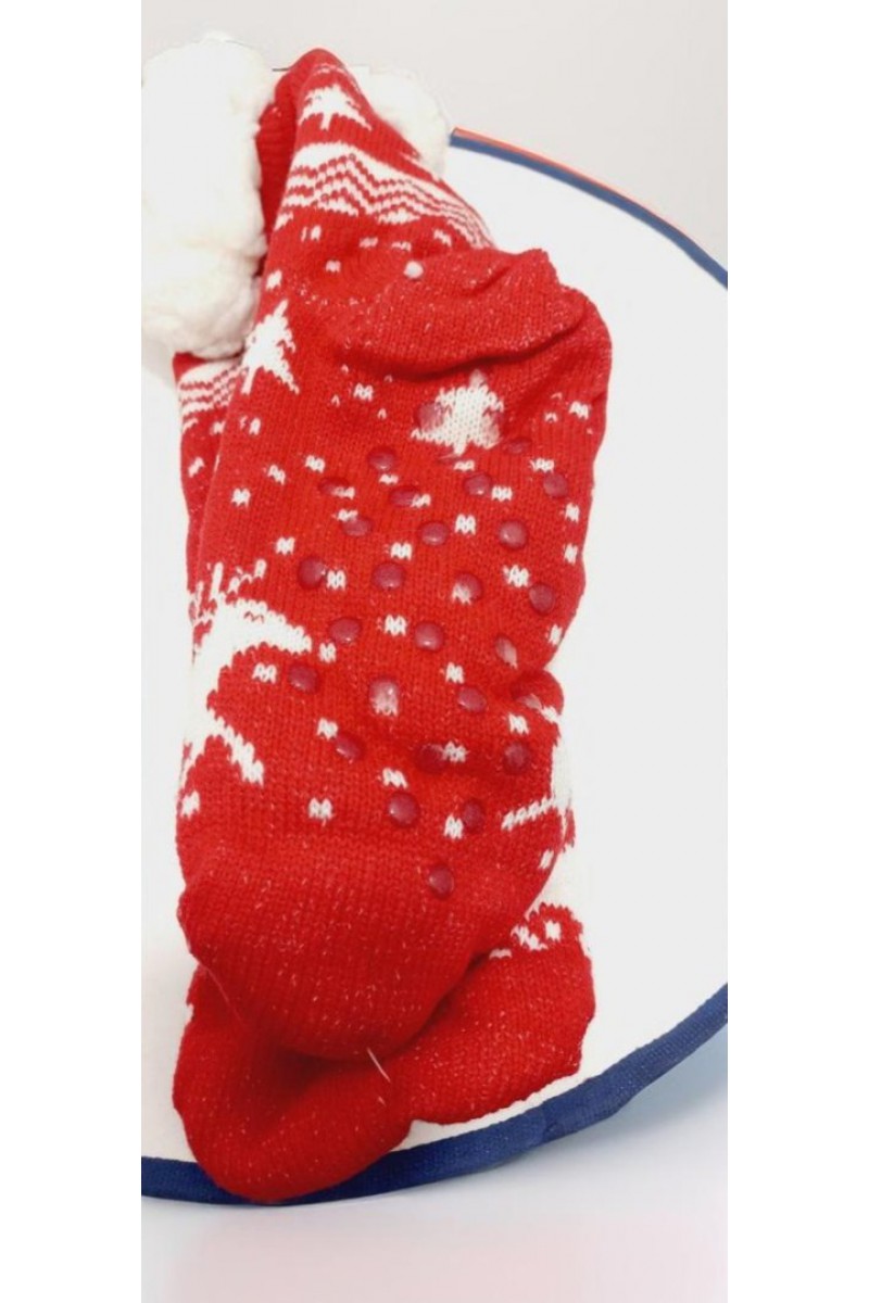 kid's festive slippers socks