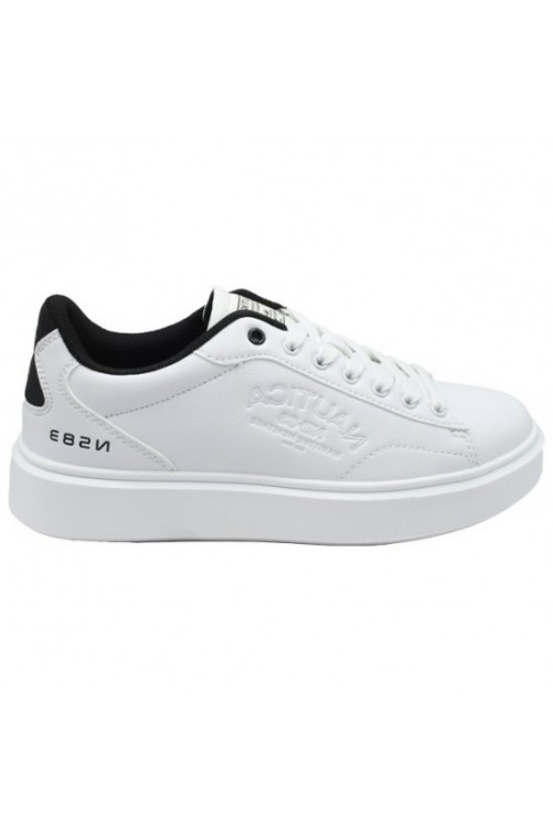 NAUTICA Men's white sneakers NTM324044 TAYCAN 51 WHITE-BLACK