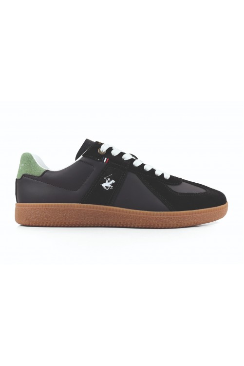 Ανδρικό Παπούτσι sneakers OXFORD MIX MEN Beverly Hills Polo Club BLACK (ΜΑΥΡΟ) BHM515200-003