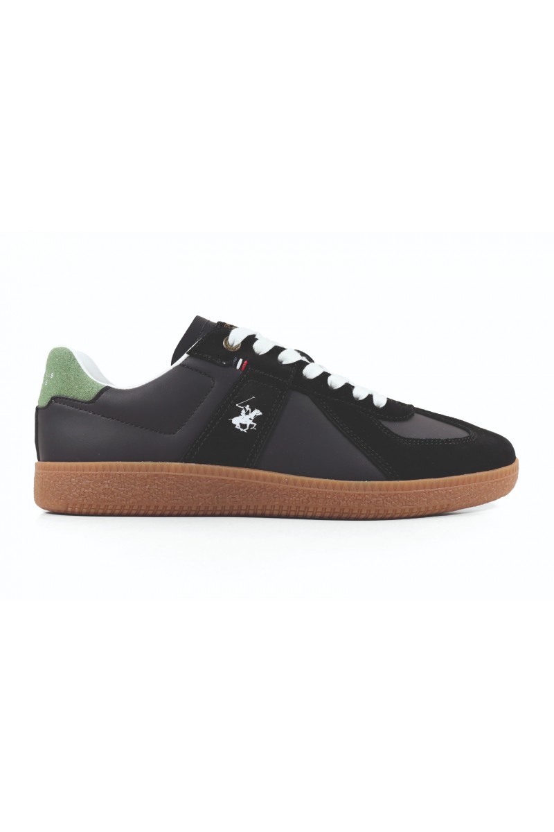 Ανδρικό Παπούτσι sneakers OXFORD MIX MEN Beverly Hills Polo Club BLACK (ΜΑΥΡΟ) BHM515200-003