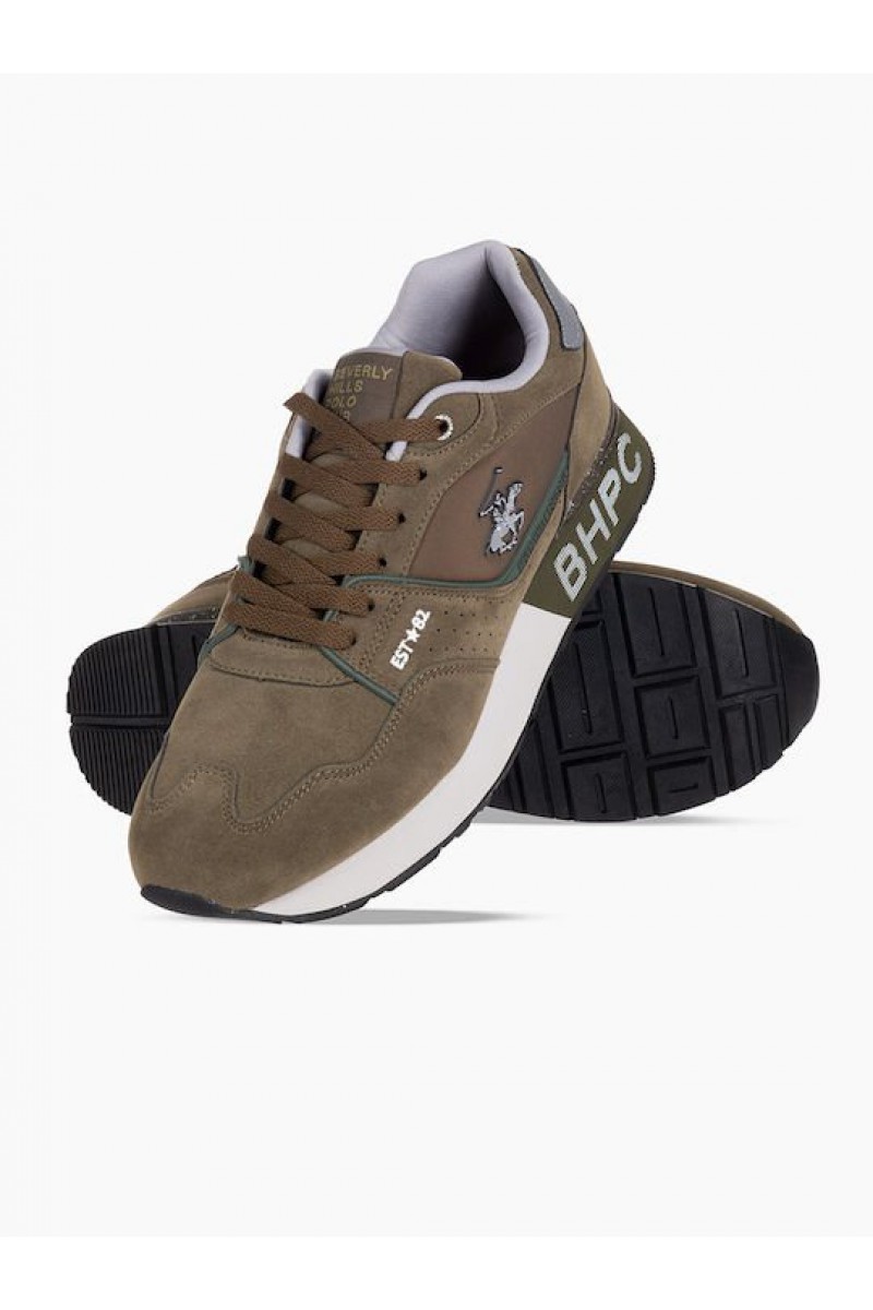 Ανδρικά sneakers Beverly Hills Polo Club OLIVE - ΛΑΔΙ S00HM6854