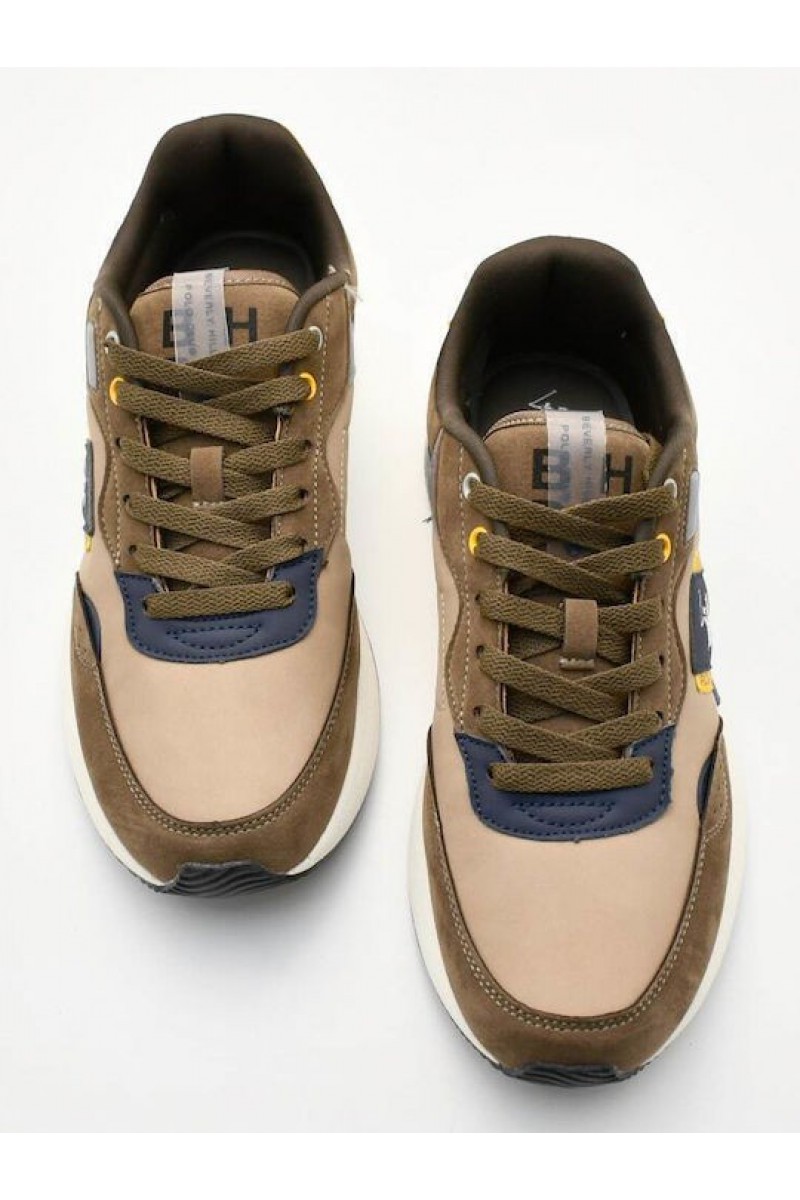 Ανδρικά sneakers Beverly Hills Polo Club BROWN-ΚΑΦΕ  S00HM6852