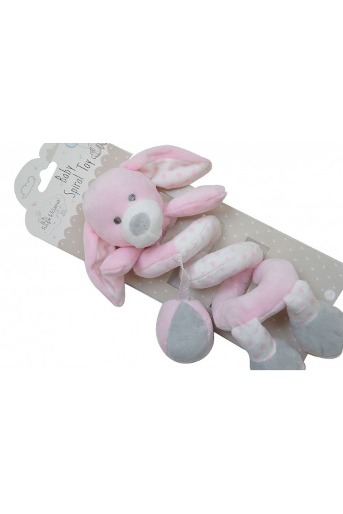 BABY SPIRAL TOY 0493339 Hugs & Kisses pink