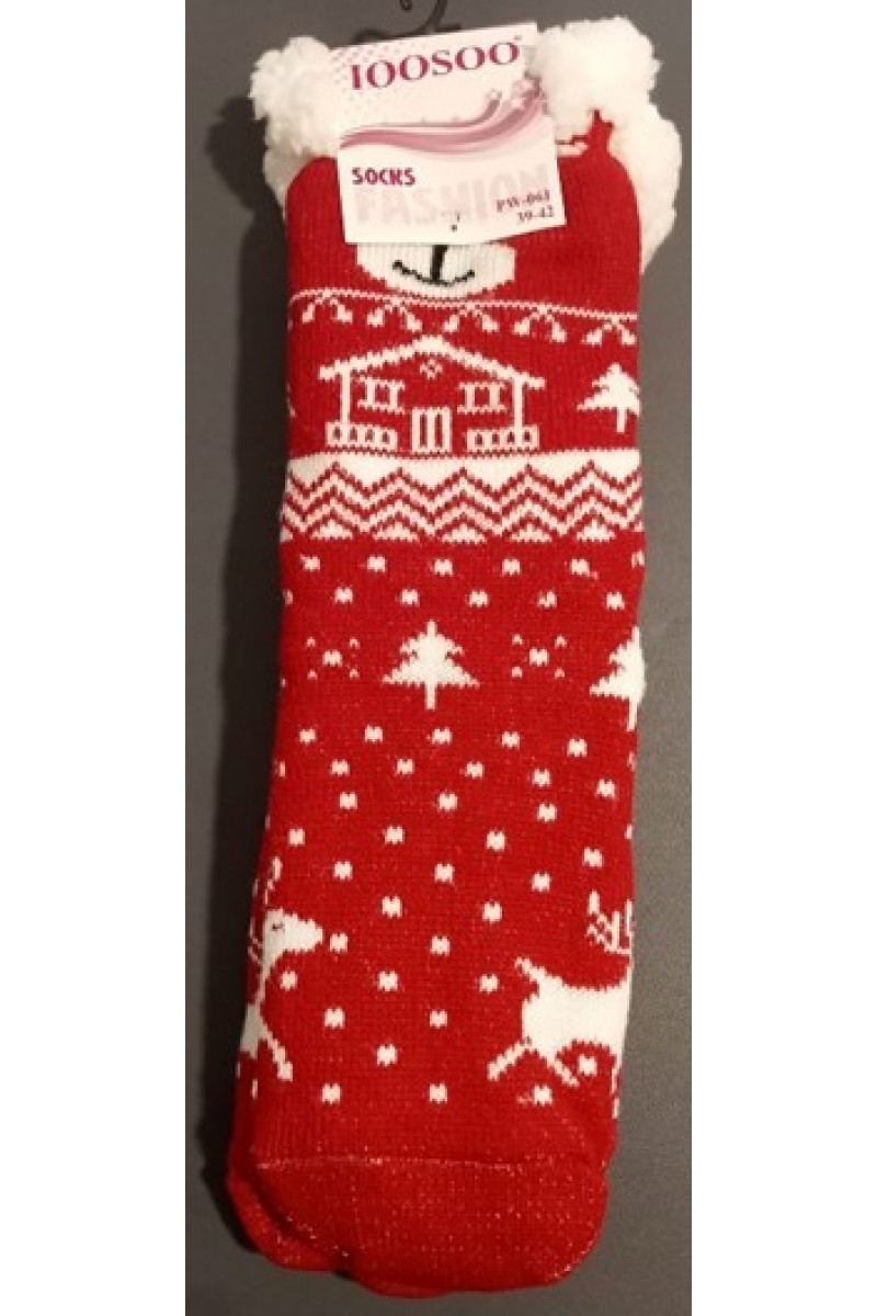 kid's festive slippers socks